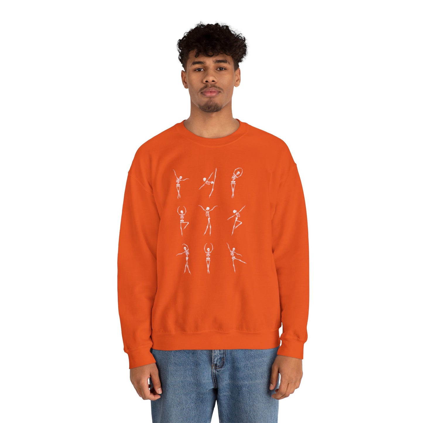Halloween-Skeleton Ballet Crewneck Sweatshirt