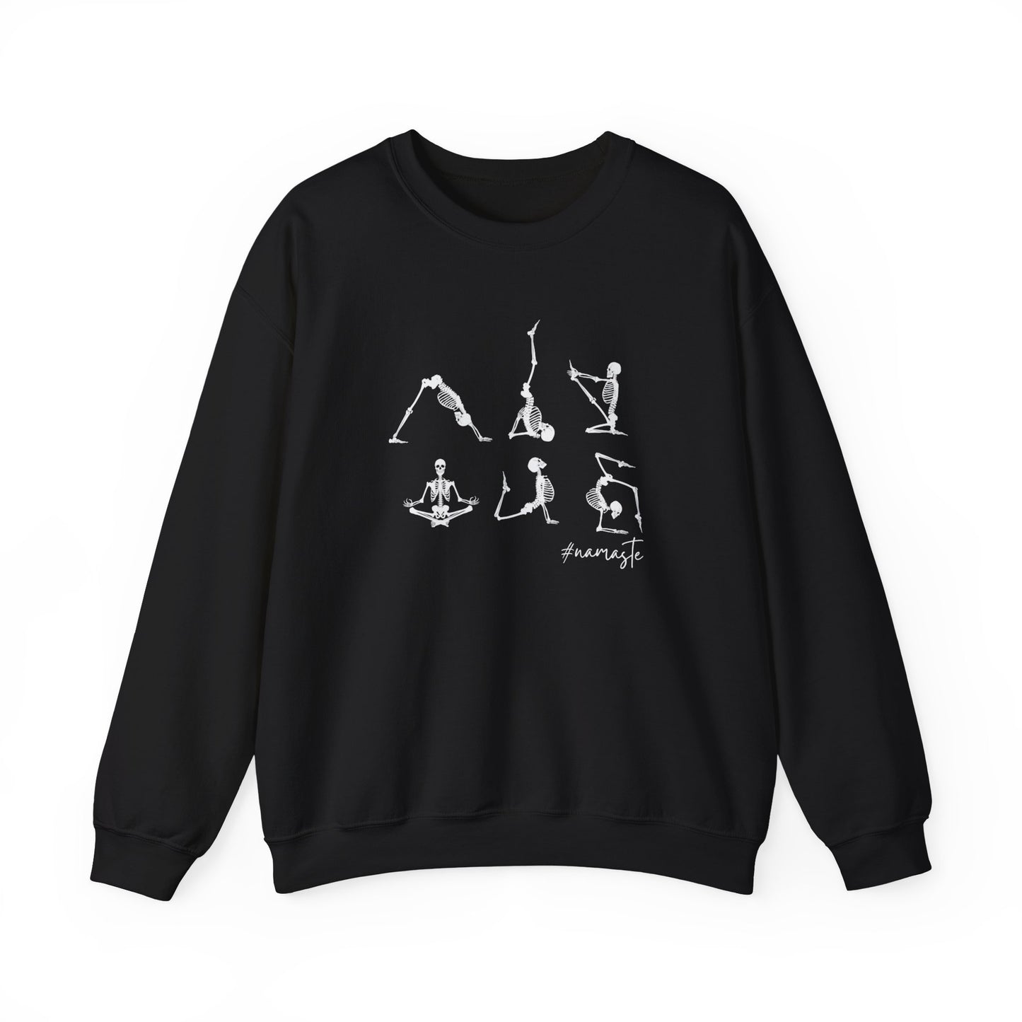 Halloween-Skeleton Yoga-Unisex Crewneck Sweatshirt