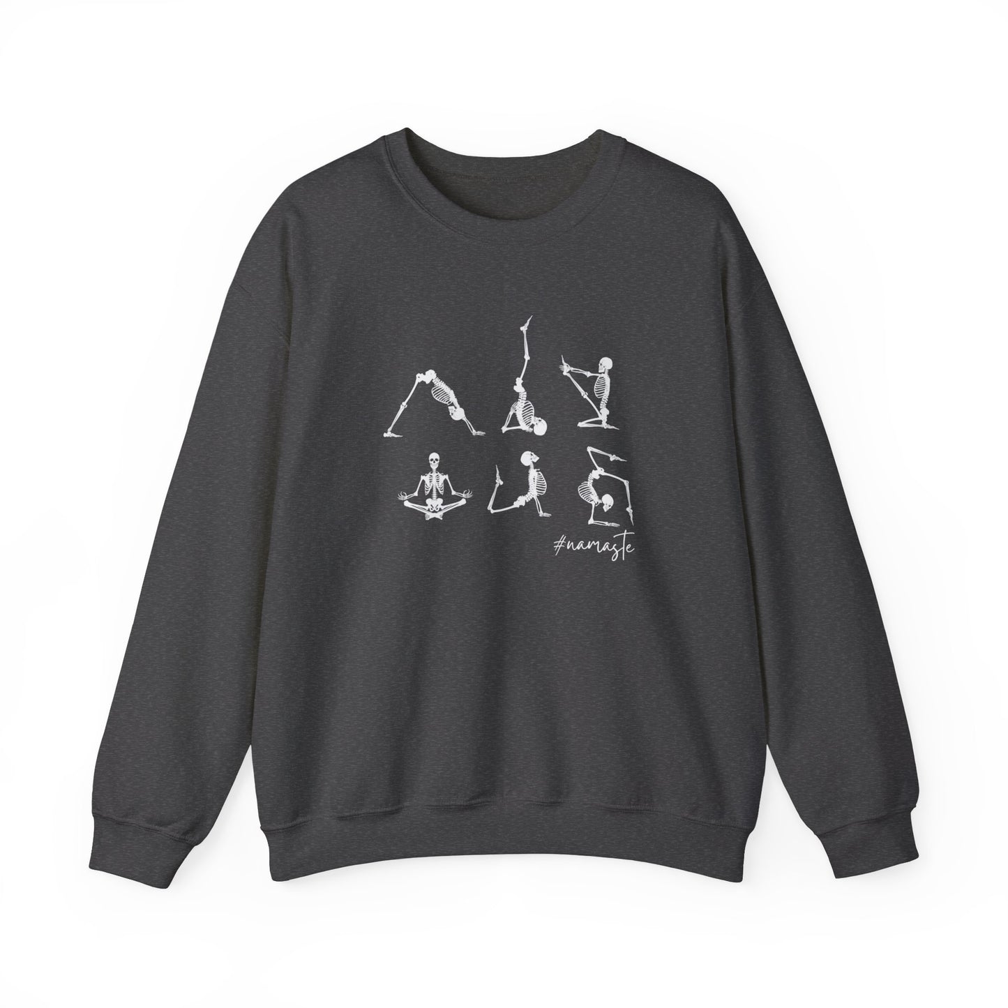 Halloween-Skeleton Yoga-Unisex Crewneck Sweatshirt