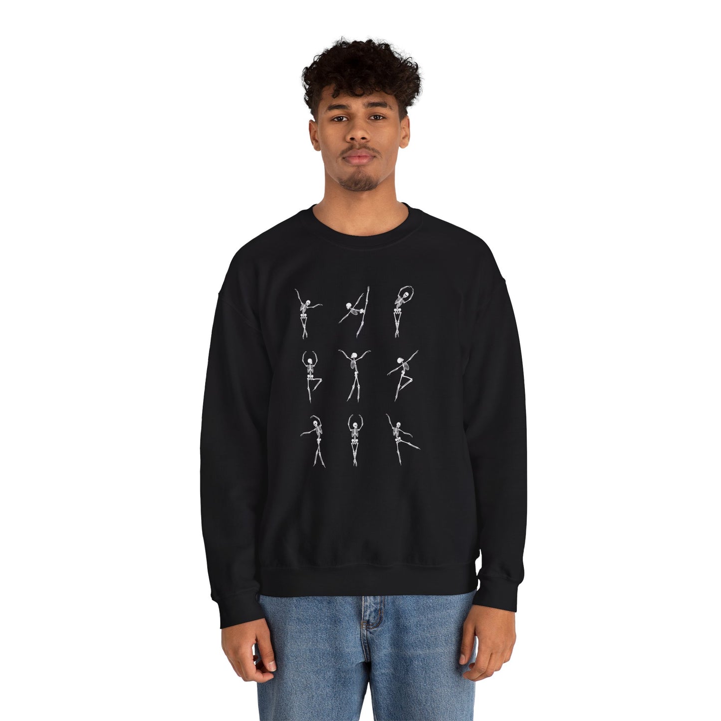 Halloween-Skeleton Ballet Crewneck Sweatshirt