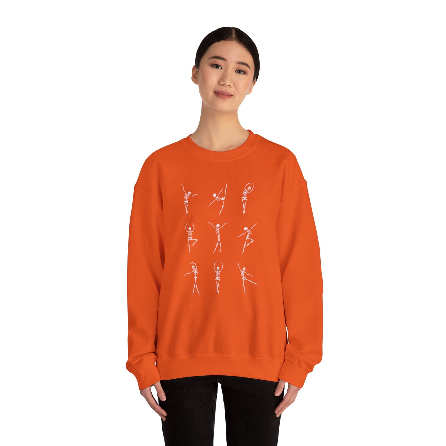 Halloween-Skeleton Ballet Crewneck Sweatshirt