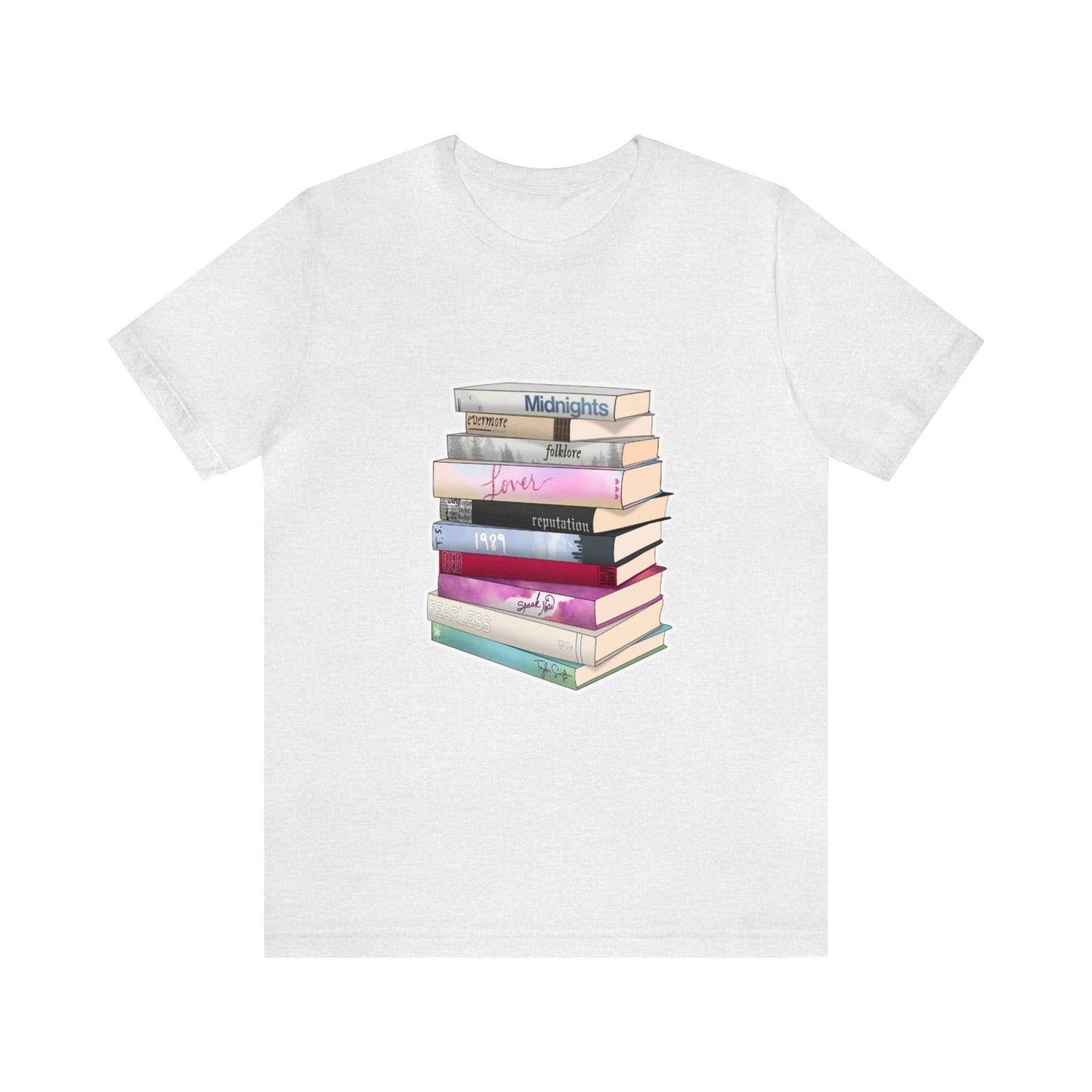 Taylor Swift Albums as Books-Unisex Jersey Short Sleeve Tee