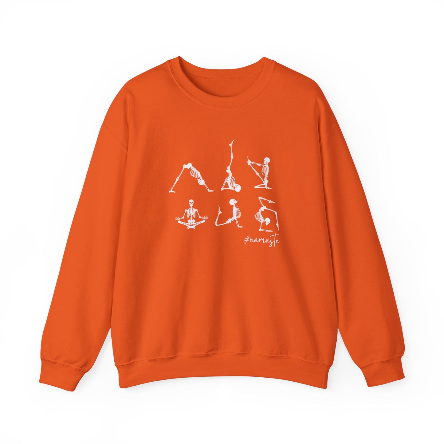 Halloween-Skeleton Yoga-Unisex Crewneck Sweatshirt