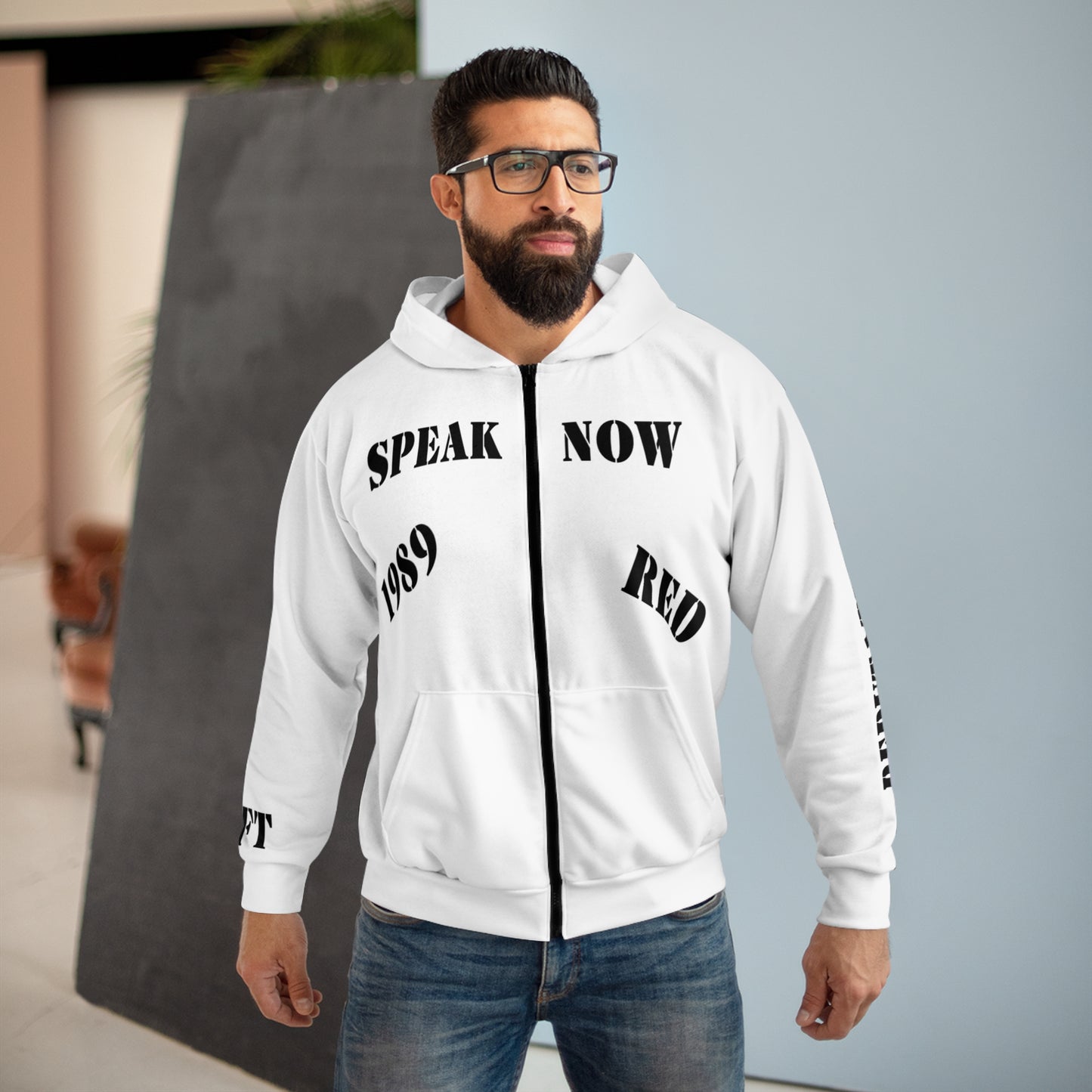 Taylor Swift AMA Inspired Eras Shirt-Unisex Zip Hoodie