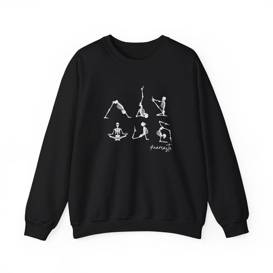 Halloween-Skeleton Yoga-Unisex Crewneck Sweatshirt