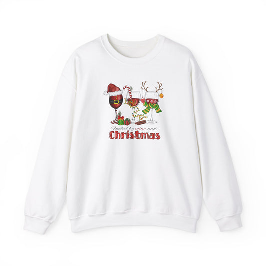 Fueled by Wine and Christmas Crewneck Sweatshirt
