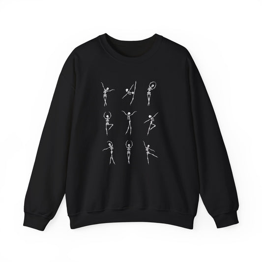 Halloween-Skeleton Ballet Crewneck Sweatshirt